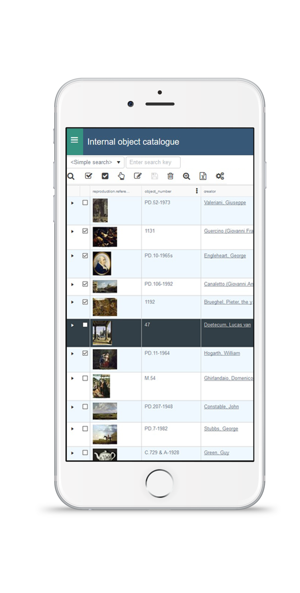 screenshot of Axiell Collections